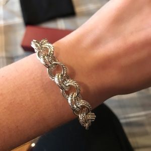 Sterling silver link bracelet